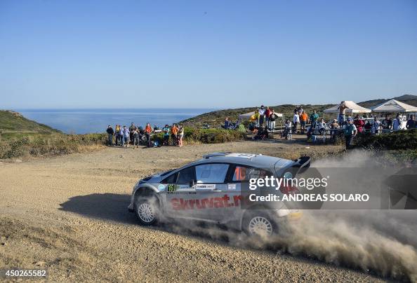 Henning Rally Driver Norway's driver Henning Solberg and co-pilot Austrian Ilka Minor ...
