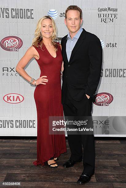 Actress Cynthia Daniel and actor Cole Hauser attend Spike TV's "Guys Choice" Awards at Sony Studios on June 7, 2014 in Los Angeles, California.