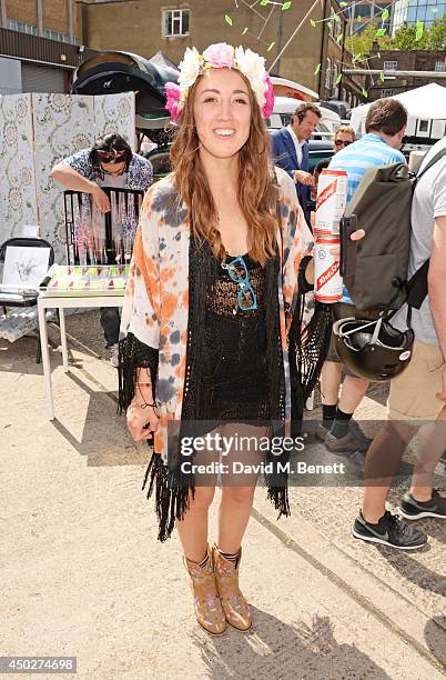 Harley Moon Kemp attends the Vauxhall Art Car Boot Fair 2014 in Brick Lane on June 8, 2014 in London, England.