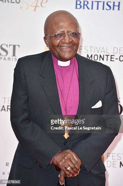 Desmond Tutu attends a photocall during the 54th Monte-Carlo Television Festival at Grimaldi Forum on June 8, 2014 in Monte-Carlo, Monaco.
