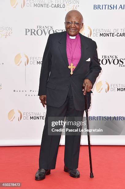 Desmond Tutu attends a photocall during the 54th Monte-Carlo Television Festival at Grimaldi Forum on June 8, 2014 in Monte-Carlo, Monaco.