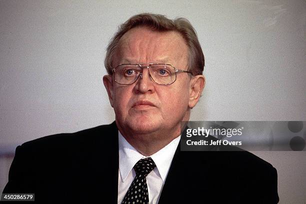 Martti Ahtisaari - President of Finland.