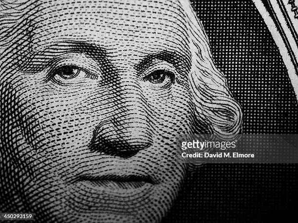 george washington - us dollar note stockfoto's en -beelden