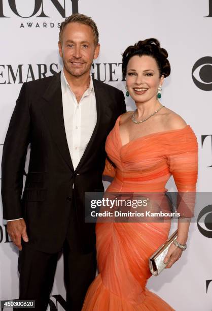 Peter Marc Jacobson and actress Fran Drescher attends the 68th Annual Tony Awards at Radio City Music Hall on June 8, 2014 in New York City.