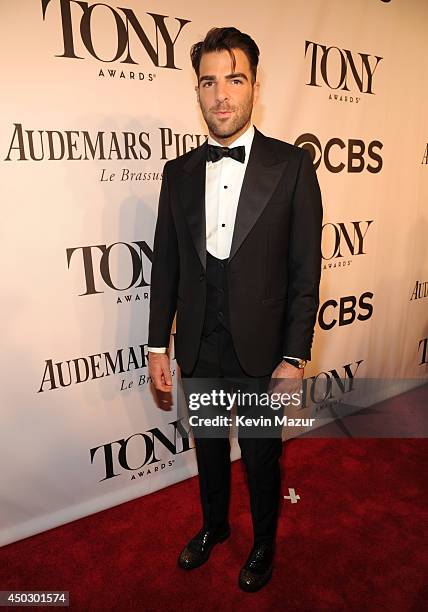 Zachary Quinto attends the 68th Annual Tony Awards at Radio City Music Hall on June 8, 2014 in New York City.