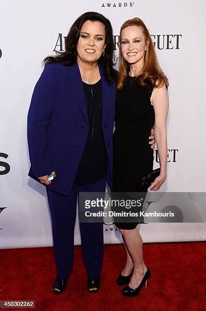 Rosie O'Donnell and Michelle Rounds attend the 68th Annual Tony Awards at Radio City Music Hall on June 8, 2014 in New York City.