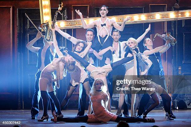 Alan Cumming and the cast of "Cabaret" perform onstage during the 68th Annual Tony Awards at Radio City Music Hall on June 8, 2014 in New York City.