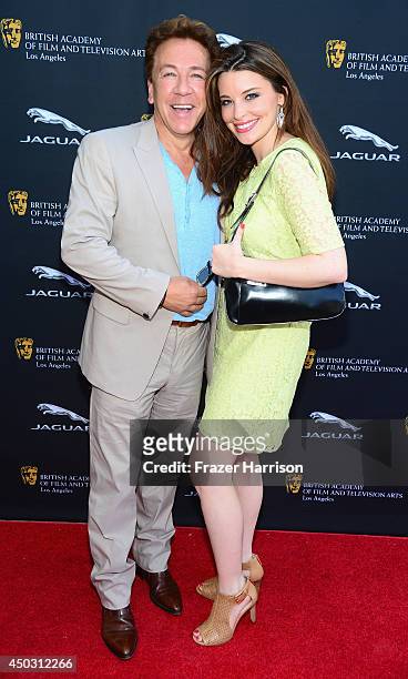 Television Personality Ross King and Brianna Deutsch attend BFTA LA Garden Party at British Consul Generals Residence on June 8, 2014 in Los Angeles,...