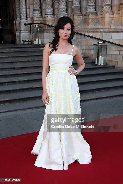 Daisy Lowe attends a gala dinner and auction to celebate the end of the Cash & Rocket tour at Natural History Museum on June 8, 2014 in London,...