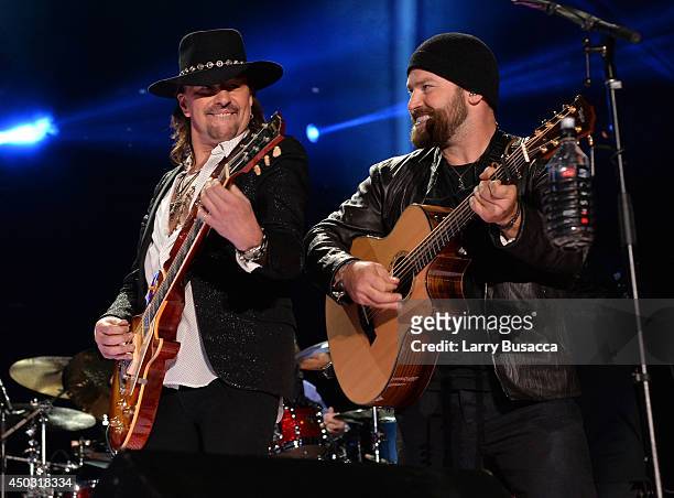 Richie Sambora and Zac Brown of the Zac Brown Band perform onstage at the 2014 CMA Festival on June 8, 2014 in Nashville, Tennessee.