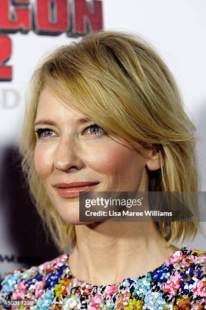 Cate Blanchett attends the 'How To Train Your Dragon 2' Australian premiere at Event Cinemas George Street on June 9, 2014 in Sydney, Australia.