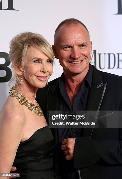 Trudie Styler and Sting attends American Theatre Wing's 68th Annual Tony Awards at Radio City Music Hall on June 8, 2014 in New York City.