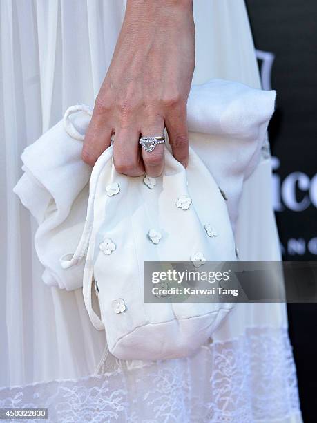 Yasmin Le Bon attends a gala dinner and auction to celebate the end of the Cash & Rocket tour at Natural History Museum on June 8, 2014 in London,...