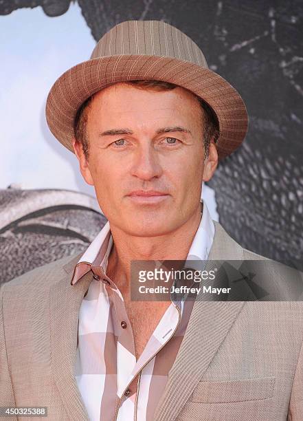Actor Julian McMahon arrives at the Los Angeles premiere of 'How To Train Your Dragon 2' at the Regency Village Theatre on June 8, 2014 in Westwood,...