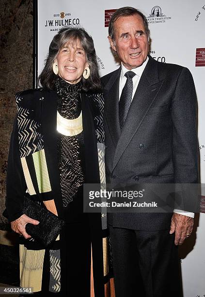 Julia Schafler and Jim Dale attend the 2013 New York Stage And Film Gala at The Plaza Hotel on November 17, 2013 in New York City.
