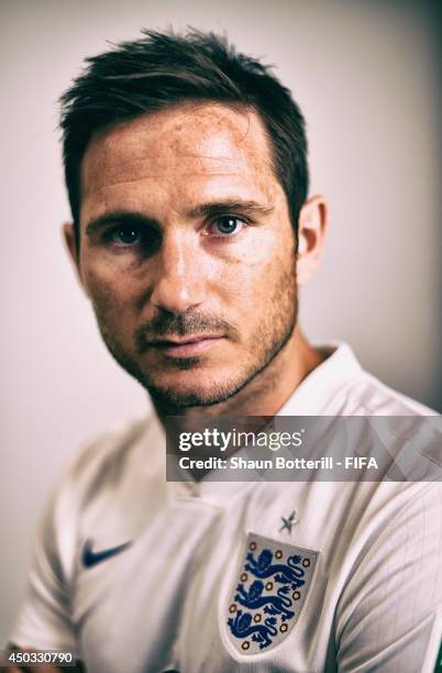Frank Lampard of England poses during the official FIFA World Cup 2014 portrait session on June 8, 2014 in Rio de Janeiro, Brazil.