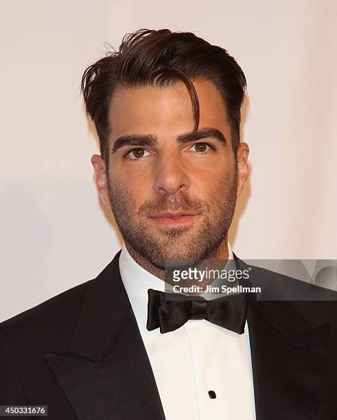 Actress Zachary Quinto attends American Theatre Wing's 68th Annual Tony Awards at Radio City Music Hall on June 8, 2014 in New York City.