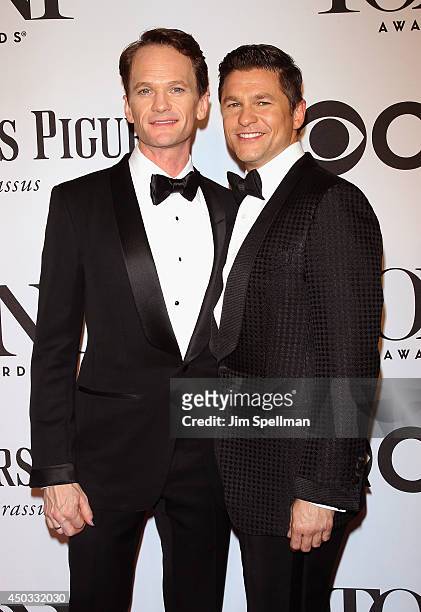 Neil Patrick Harris and David Burtka attend American Theatre Wing's 68th Annual Tony Awards at Radio City Music Hall on June 8, 2014 in New York City.