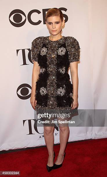 Actress Kate Mara attends American Theatre Wing's 68th Annual Tony Awards at Radio City Music Hall on June 8, 2014 in New York City.