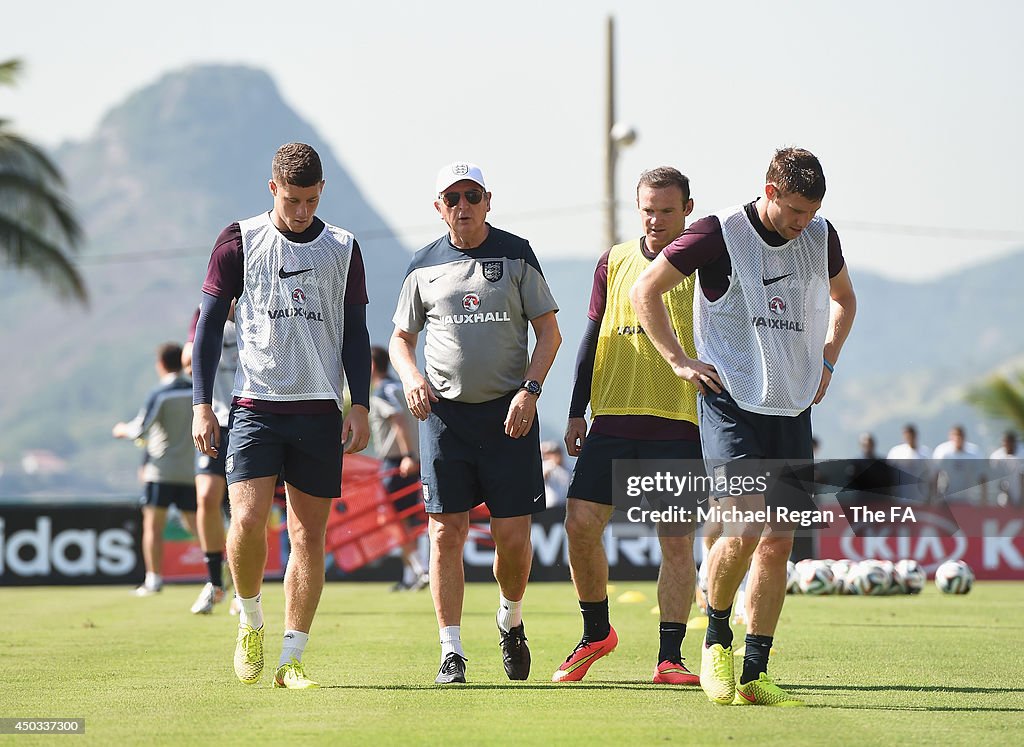 England Training & Press Conference - 2014 FIFA World Cup Brazil