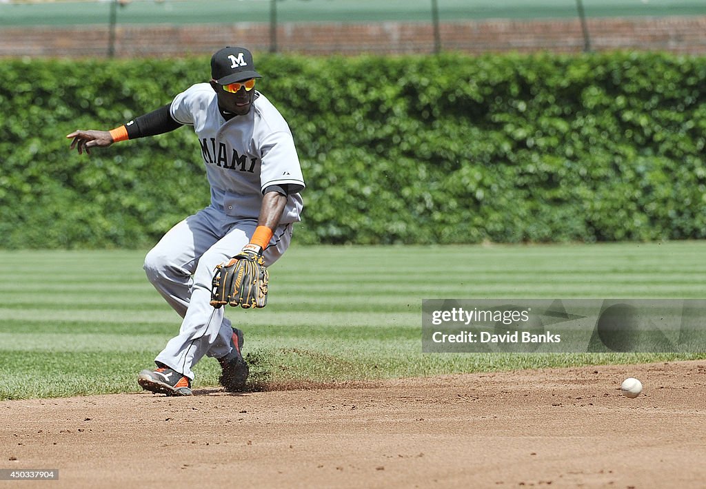 Miami Marlins v Chicago Cubs