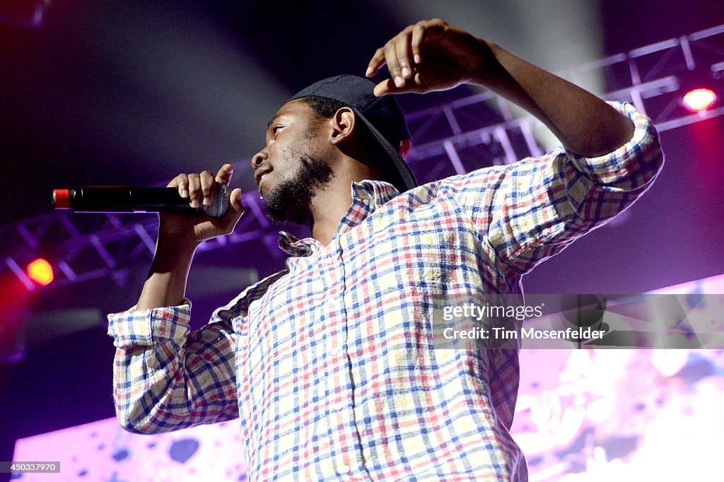 Kendrick Lamar performs during the 106 KMEL Summer Jam at Oracle