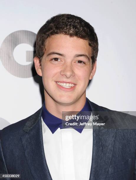 Actor Israel Broussard arrives at the 2013 GQ Men Of The Year Party at The Ebell of Los Angeles on November 12, 2013 in Los Angeles, California.