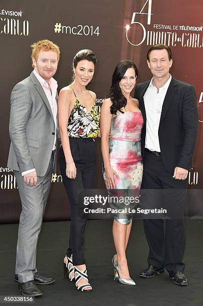 Tony Curran, Jaime Murray, Julie Benz and Grant Bowler attend a photocall at Grimaldi forum on June 9, 2014 in Monte-Carlo, Monaco.