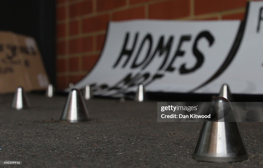 Spikes Installed Outside London Flats