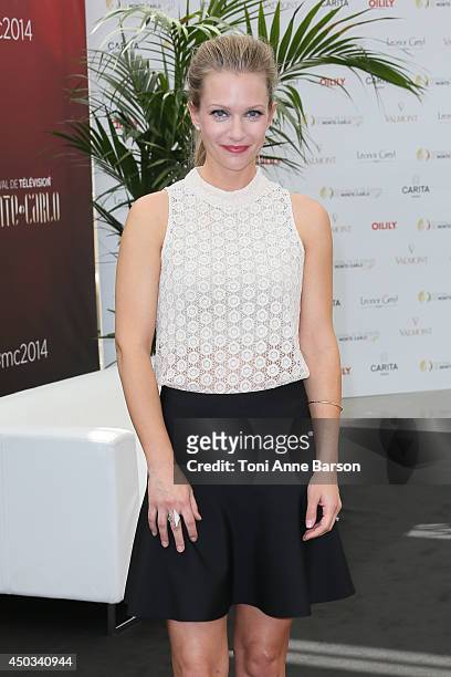 Andrea Joy Cook aka A.J. Cook attends "Criminal Minds" photocall at the Grimaldi Forum on June 9, 2014 in Monte-Carlo, Monaco.