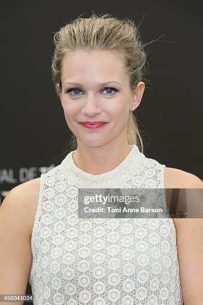 Andrea Joy Cook aka A.J. Cook attends "Criminal Minds" photocall at the Grimaldi Forum on June 9, 2014 in Monte-Carlo, Monaco.