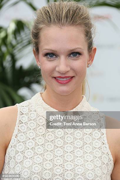 Andrea Joy Cook aka A.J. Cook attends "Criminal Minds" photocall at the Grimaldi Forum on June 9, 2014 in Monte-Carlo, Monaco.