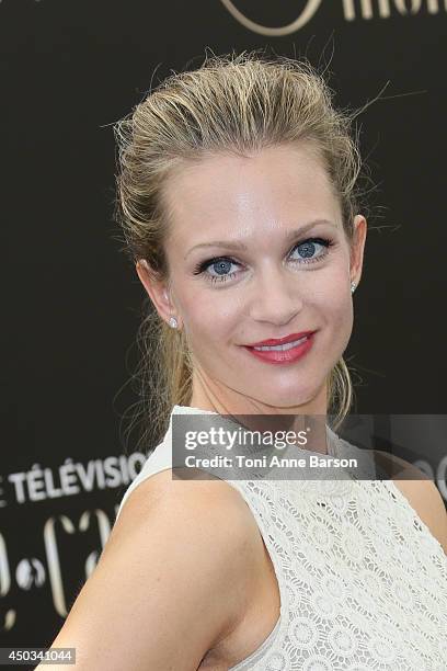 Andrea Joy Cook aka A.J. Cook attends "Criminal Minds" photocall at the Grimaldi Forum on June 9, 2014 in Monte-Carlo, Monaco.