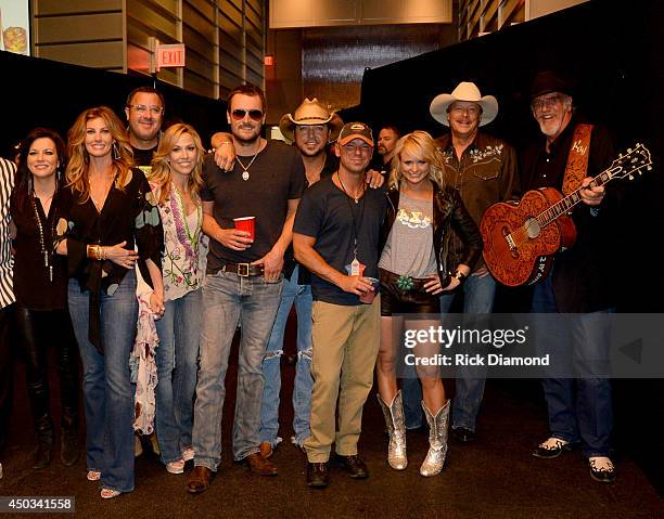 Musicians Martina McBride, Faith Hill, Vince Gill, Sheryl Crow, Eric Church, Jason Aldean, Kenny Chesney, Miranda Lambert, Alan Jackson and Ray...