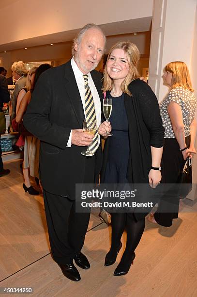 Ed Victor and Natasha Bardon attend the grand opening of the Foyles London flagship bookshop on Charing Cross Road on June 9, 2014 in London, England.