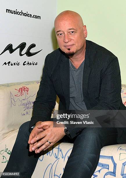 Jimmy Stafford of pop rock band "Train" visits Music Choice on June 9, 2014 in New York City.