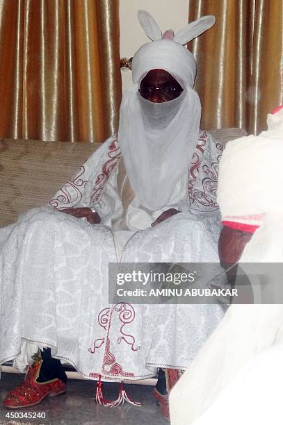 The new emir of the ancient northern Nigerian city of Kano and former Governor of Central Bank Sanusi Lamido Sanusi receives homages from Kano...