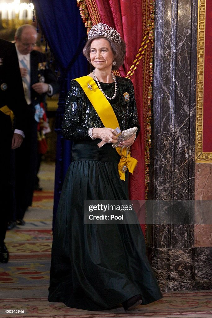 Spanish Royals Host a Dinner With President of Mexico and His Wife