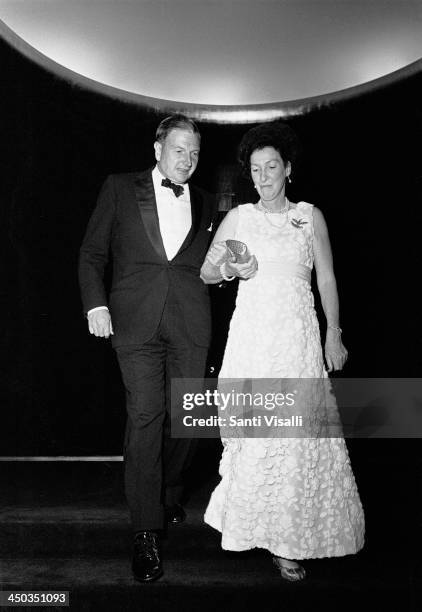 David Rockefeller and wife on May 23, 1969 in New York, New York.