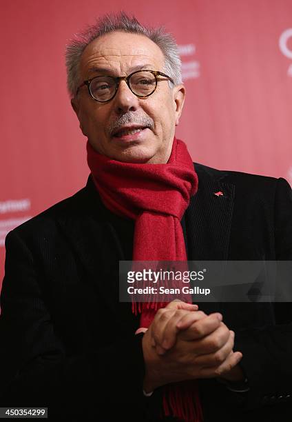 Dieter Kosslick, Director of the Berlinale International Film Festival, attends an event to seal the new partnership between Audi and the Berlinale...