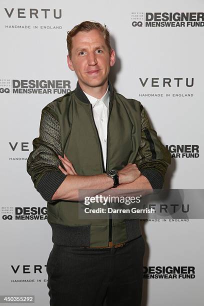 Christopher Raeburn attends the BFC/GQ designer award at Tower 42 on June 9, 2014 in London, England.