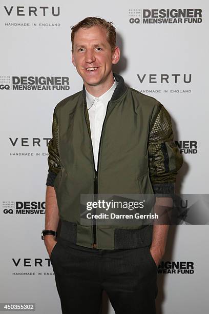 Christopher Raeburn attends the BFC/GQ designer award at Tower 42 on June 9, 2014 in London, England.