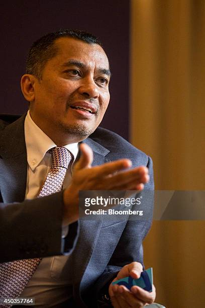 Zainol Izzet Mohamed Ishak, managing director of Perisai Petroleum Teknologi Bhd., speaks during an interview at the Invest Malaysia Conference in...