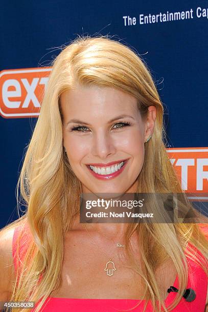 Beth Stern visits "Extra" at Universal Studios Hollywood on June 9, 2014 in Universal City, California.