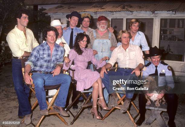 Actor Christopher Mayer, actor Sorrell Booke, actor Sonny Shroyer, actor Ben Jones, actor Denver Pyle, actor Byron Cherry, actor Tom Wopat, actress...