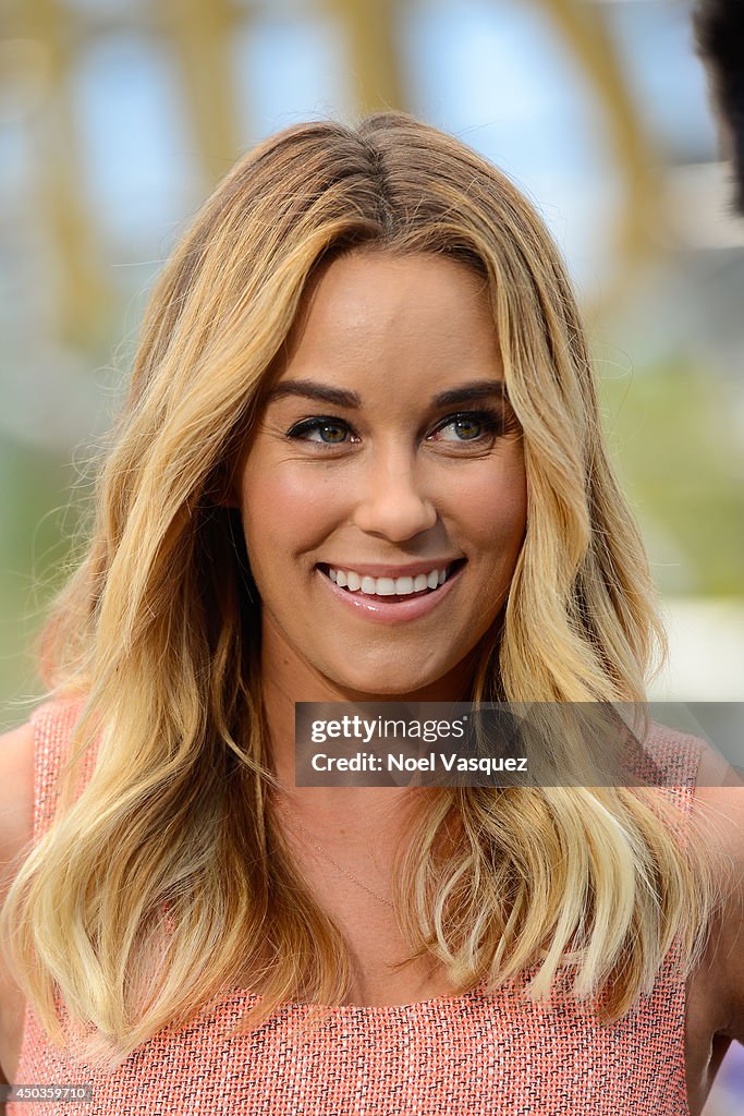 Lauren Conrad visits "Extra" at Universal Studios Hollywood on June