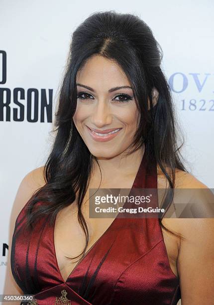 Actress Tehmina Sunny arrives at the Los Angeles premiere of "Third Person" at Pickford Center for Motion Study on June 9, 2014 in Hollywood,...
