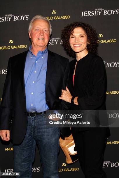 Pat O'Connor and Mary Elizabeth Mastrantonio attend the "Jersey Boys" Special Screening dinner at Angelo Galasso House on June 9, 2014 in New York...