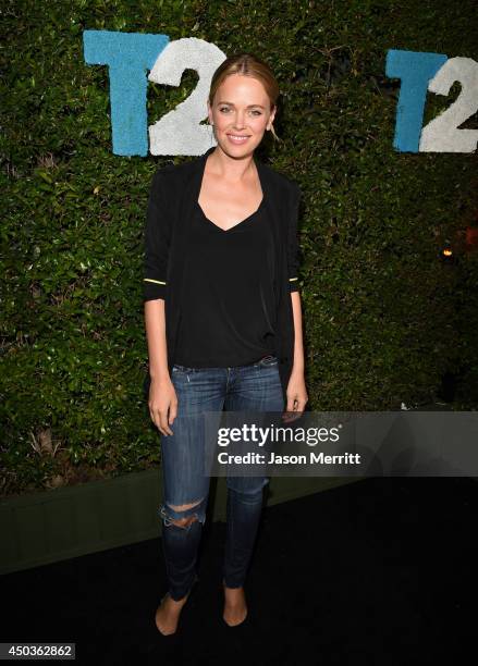 Actress Katia Winter attends the Take-Two E3 Kickoff Party at Cecconi's Restaurant on June 9, 2014 in Los Angeles, California.