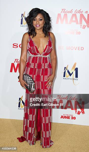 Actress Taraji P. Henson attends the Los Angeles Premiere of "Think Like A Man Too" at TCL Chinese Theatre on June 9, 2014 in Hollywood, California.